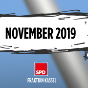 Header für "Aktuelle Anträge der SPD-Fraktion Kassel"; Stand: 11.2019