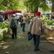 Marktstände im Sommer