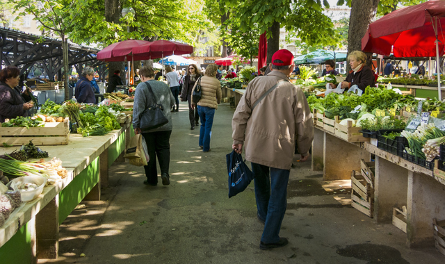 Markt im Sommer